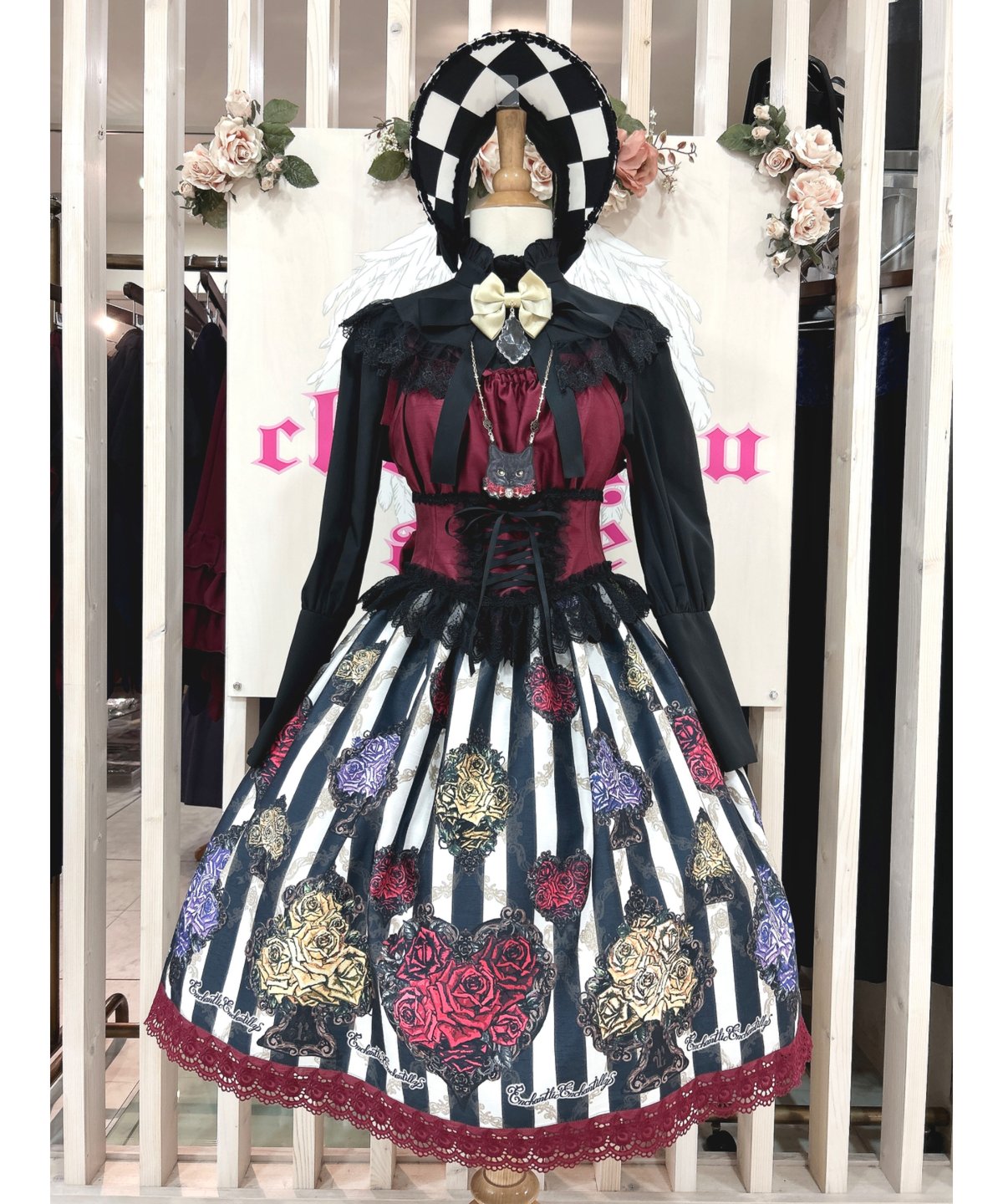 Enchantlic Enchantilly／トランプローズ シャンタンJSK(エンジ