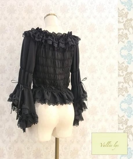 Vallée lys／ Blossom Breeze Blouse （ブラック）