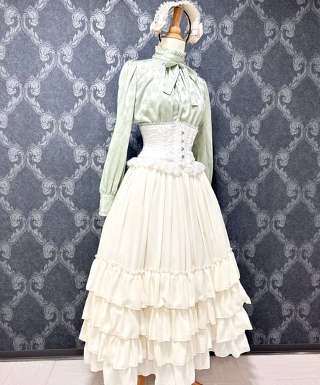 ATELIER-PIERROT／Frill Short Corset（ホワイト）
