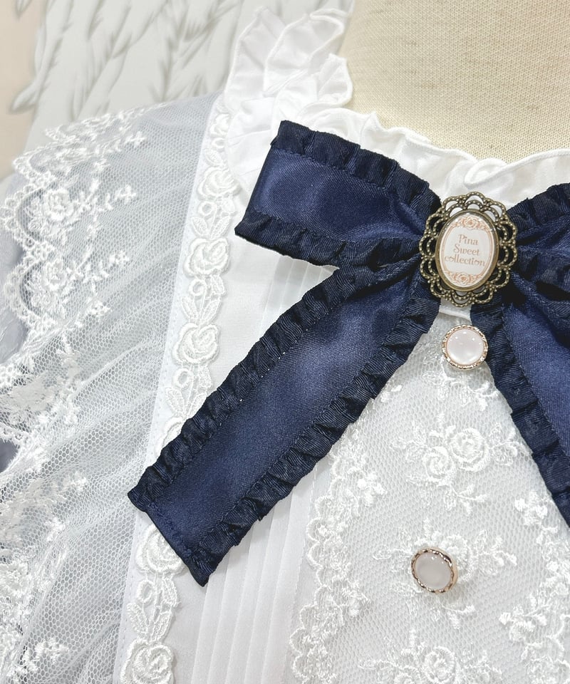 Pina sweetcollection／ローズジャガードワンピース（ライトグレー