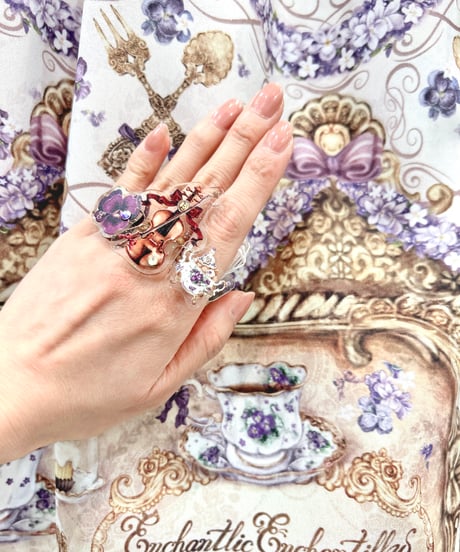 Enchantlic Enchantilly／Dolled up Ring〜すみれ〜♦︎Ｂ♦︎右ダイヤ