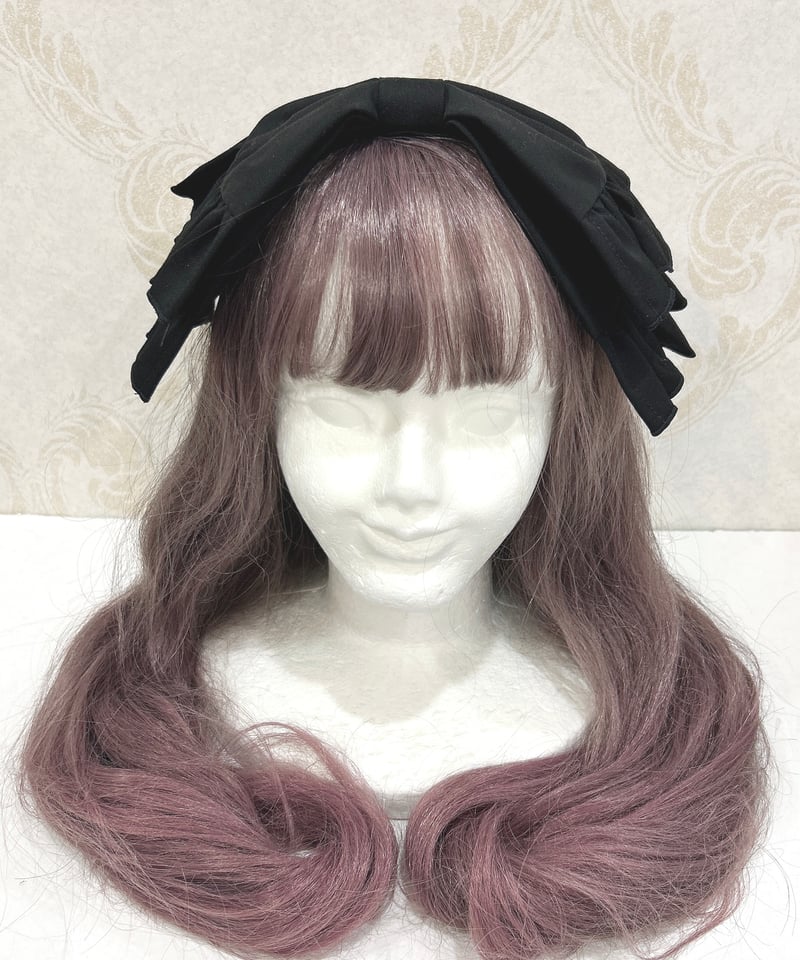 maison chou chou  ヘッドドレス 尾州ロリィタ ／リボンヘッドドレス（尾州ゴシック） | chou chou ange