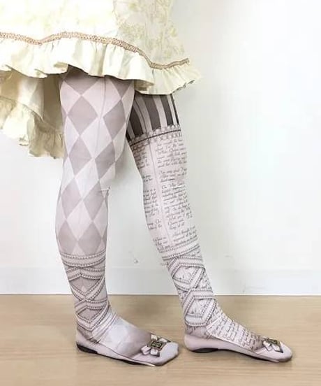 Estrellas / 白の女王のタイツ／2サイズ展開