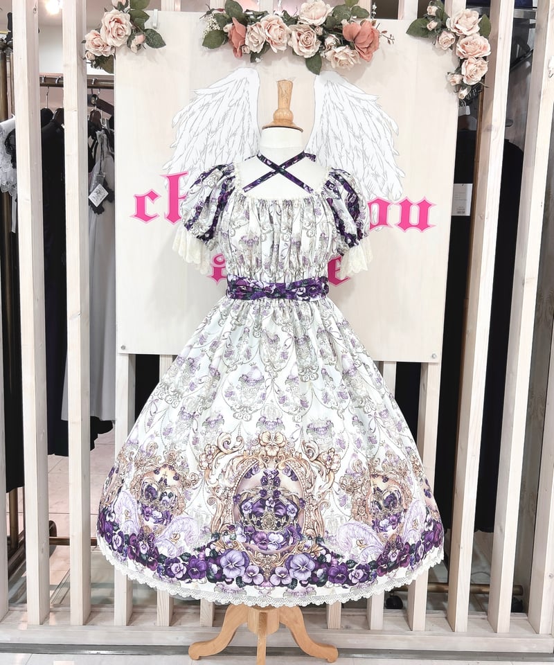 ｱﾝｼｬﾝﾃﾘｯｸ ｱﾝｼｬﾝﾃﾘｰ／すみれ姫の王冠ワンピース（生成）Lサイズ | chou