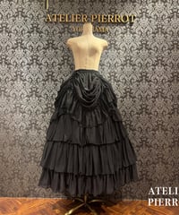 ATELIER PIERROT／バッスルスカートロング（ブラック）