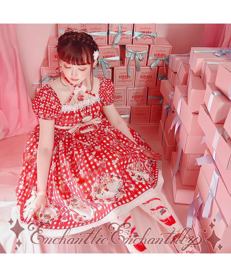 アンシャンテリックアンシャンテリー お城柄ワンピース ピンク 【公式