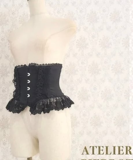 ATELIER-PIERROT／Frill Short Corset（ブラック）