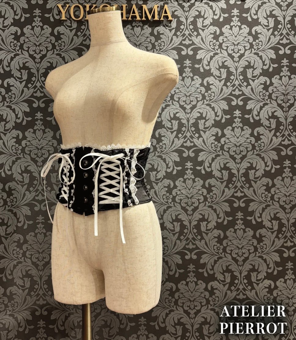 ATELIER-PIERROT／Thorned Rose Corset（ブラック×ホワイト）