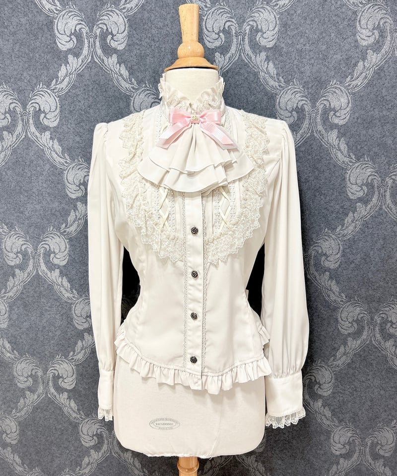 Innocent World ブラウス　生成り Innocent World ルーシーブラウス 生成×ピンク