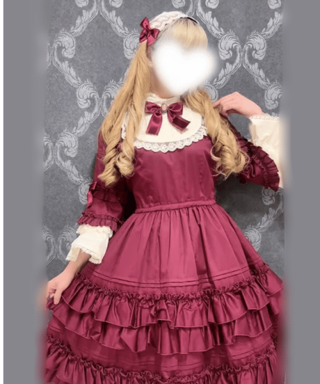 Pina sweetcollection／ドール姫袖ワンピース （ワイン）