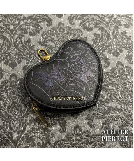 ATELIER-PIERROT／ Pochette a la carte Series 　Coin Purse~Heart~（ブラック）