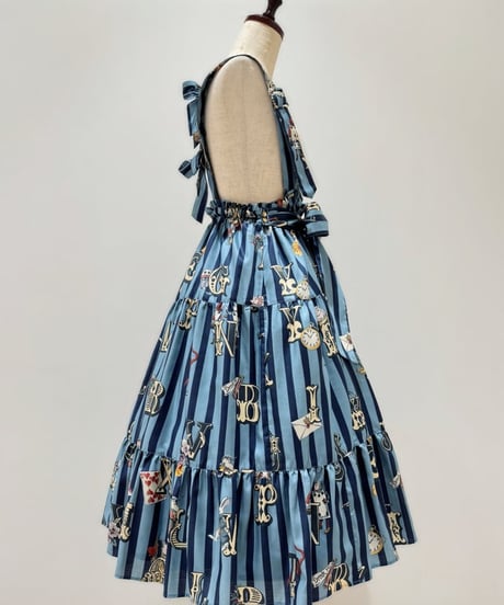 Perla nell' ostrica／Alice in Wonder Glyph Skirt（sax blue）