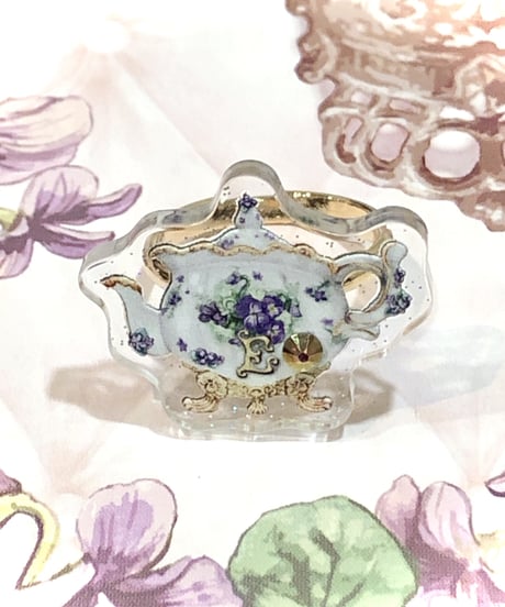ｱﾝｼｬﾝﾃﾘｯｸ ｱﾝｼｬﾝﾃﾘｰ／Dolled up Ring〜すみれポット〜