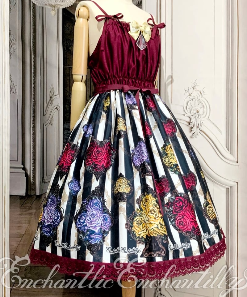 Enchantlic Enchantilly／トランプローズ シャンタンJSK(エンジ) |