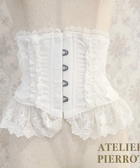 ATELIER-PIERROT／Frill Short Corset（ホワイト）
