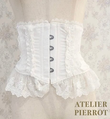 ATELIER-PIERROT／Frill Short Corset Plus Size（ホワ