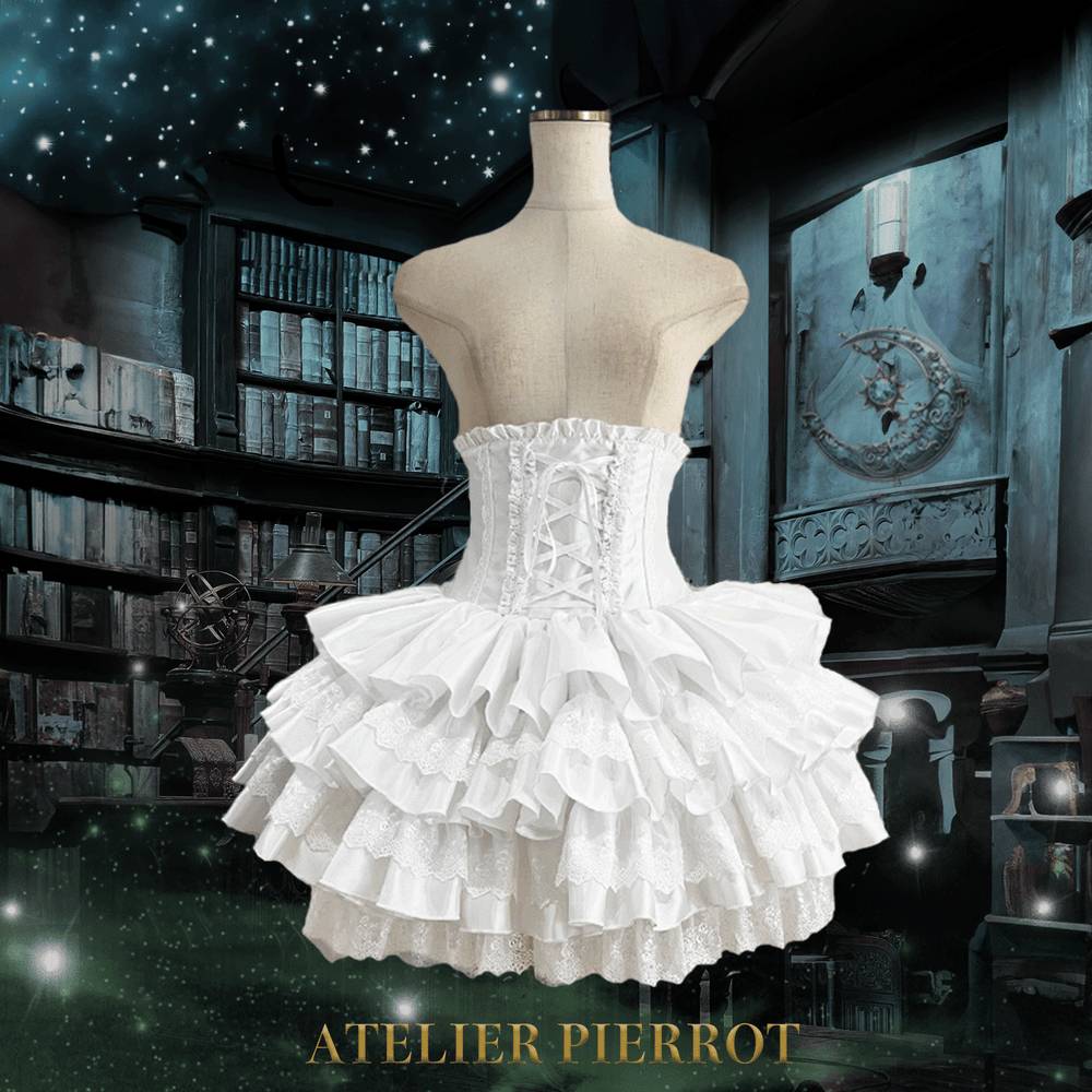 ATELIER-PIERROT／Mini Corset Skirt（ホワイト） | chou