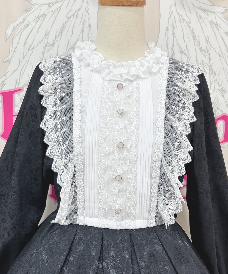 Pina sweetcollection／ローズジャガードワンピース（ブラック