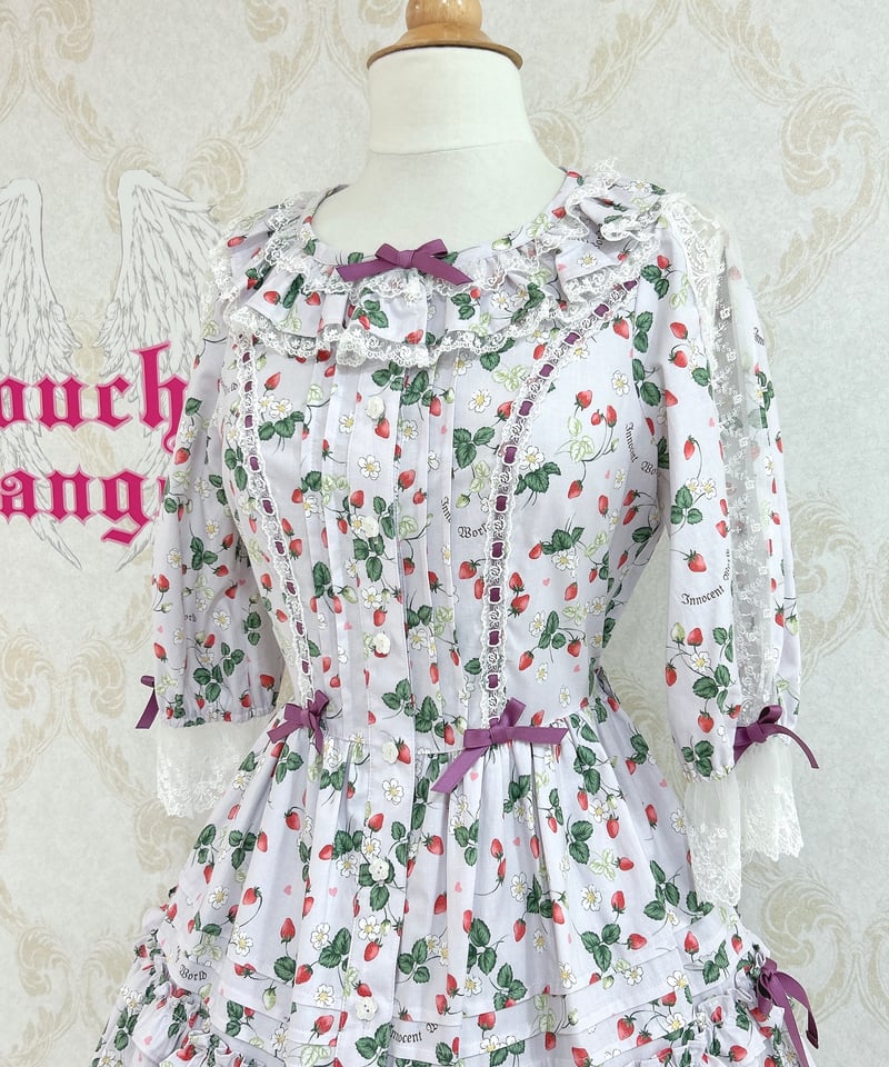 Innocent World／ロイヤルストロベリースカラップドレス（ピンク  