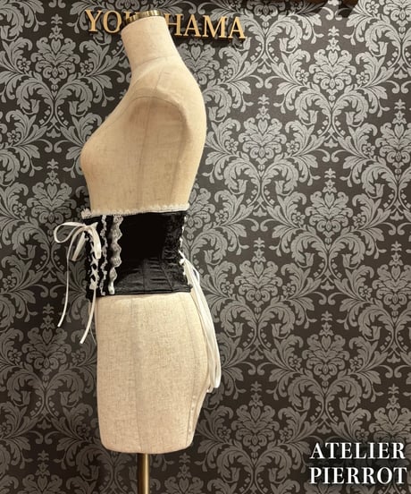 ATELIER-PIERROT／Thorned Rose Corset（ブラック×ホワイト）