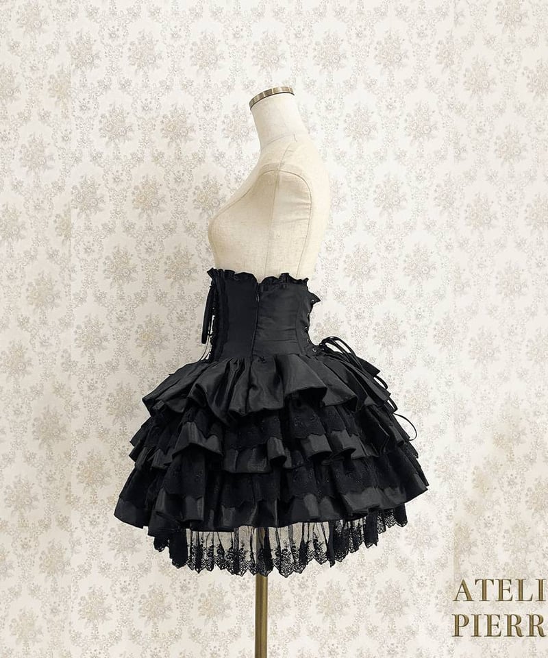 ATELIER-PIERROT／Mini Corset Skirt（ブラック） | chou