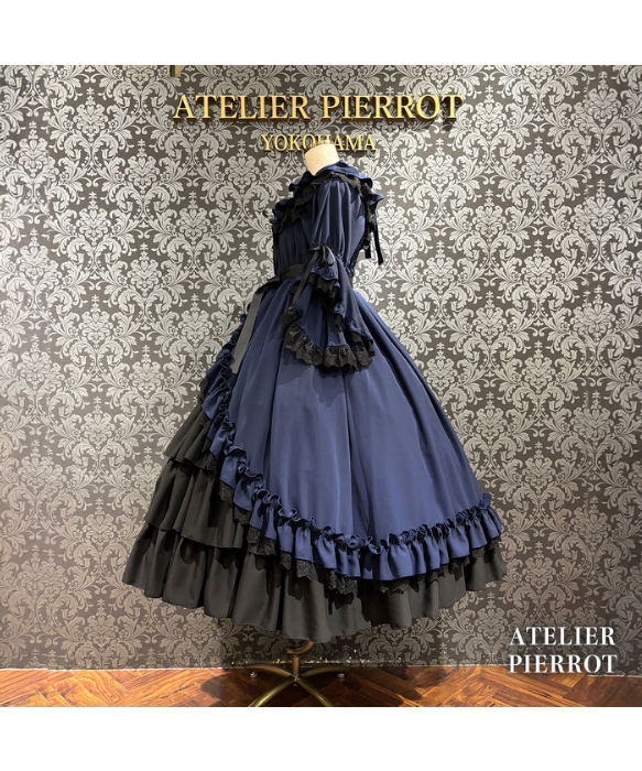 ATELIER-PIERROT／ Nocturne Noir Dress（ネイビー） | ch