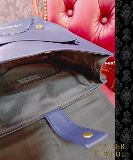 ATELIER PIERROT ／“Nocturnal Grave”Mended Satchel（ネイビー）