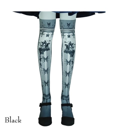 Sheglit／Caged Ulysses Over Knee（ブラック）