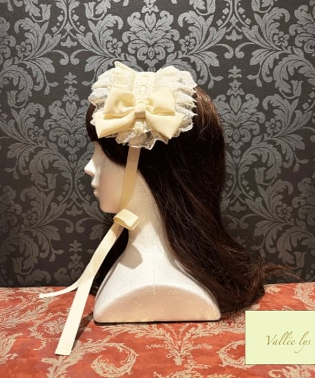 Vallée lys／Lace Enchantment Headdress（Ivory）