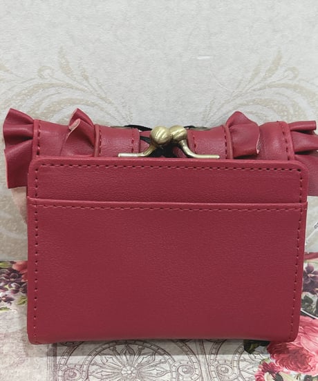 ATELIER-PIERROT／Doll’s Frill Mini Wallet（ボルドー）
