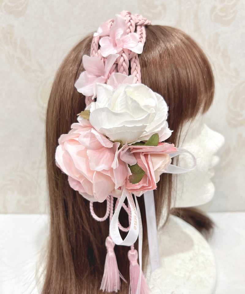 Flower garden tea timeカチューシャ ピンク 新品 Flower garden tea timeカチューシャ ピンク 新品 Flower garden