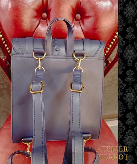 ATELIER PIERROT ／“Nocturnal Grave”Mended Satchel（ネイビー）