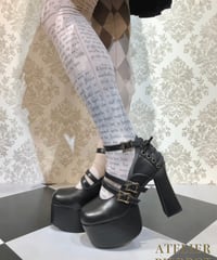 ATELIER-PIERROT／ANTIQUE GOLD FRAME PUMPS