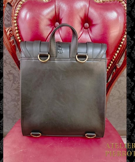 ATELIER PIERROT ／“Nocturnal Grave”Mended Satchel（ブラック）
