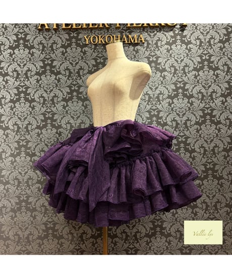 Vallée lys／ Petale Voile Skirt（パープル）