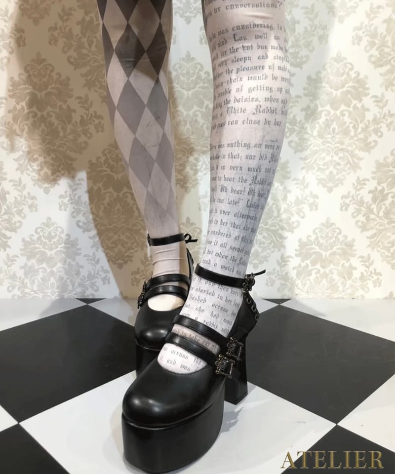 ATELIER-PIERROT／ANTIQUE GOLD FRAME PUMPS | chou