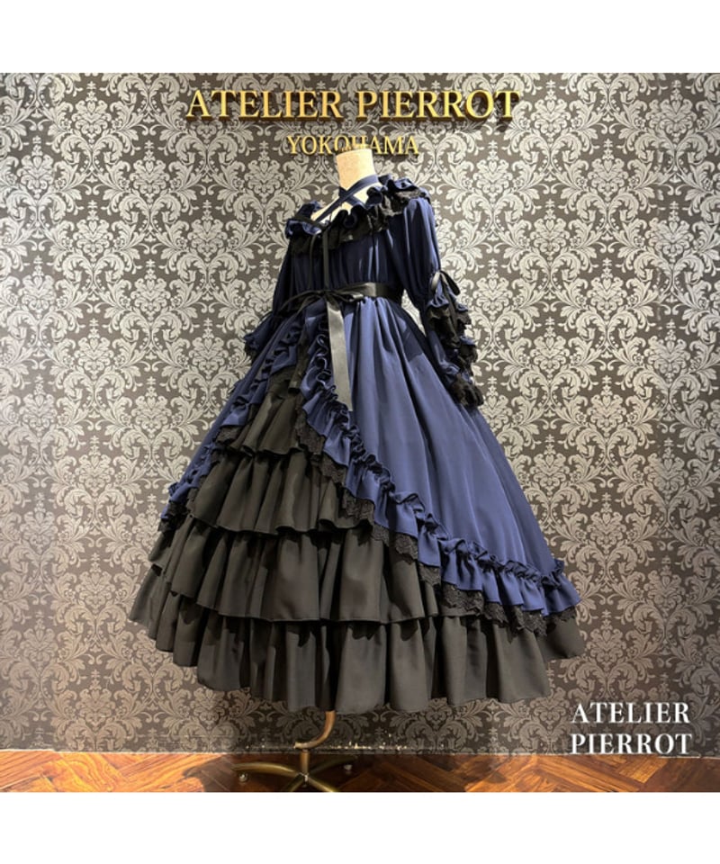 ATELIER PIERROT ドレス ATELIER-PIERROT／ Nocturne Noir Dress（ネイビー） | ch
