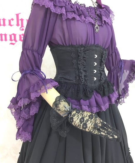 ATELIER-PIERROT／Frill Short Corset（ブラック）