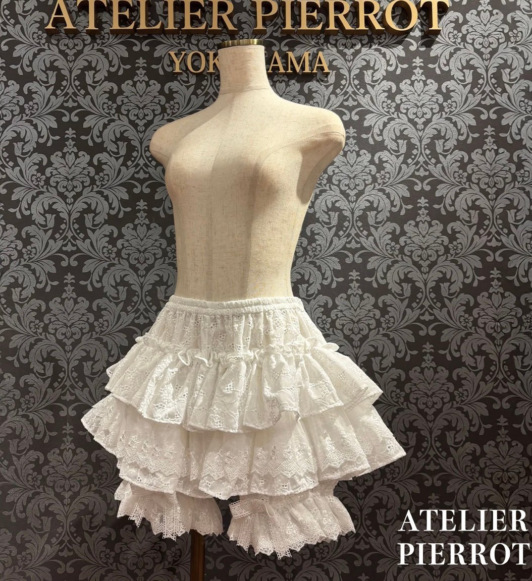 ATELIER-PIERROT／Sanctuaire Lace Drawers（ホワイト） |