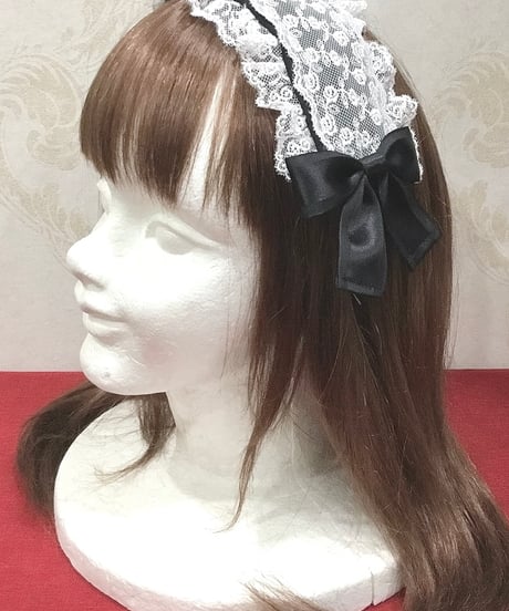 Pina sweetcollection／ローズアーチカチューシャ（ブラック×オフ）
