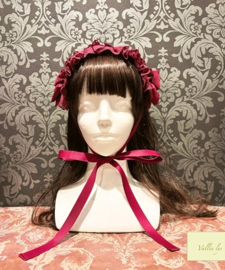 Vallée lys／Lace Enchantment Headdress（Wine）