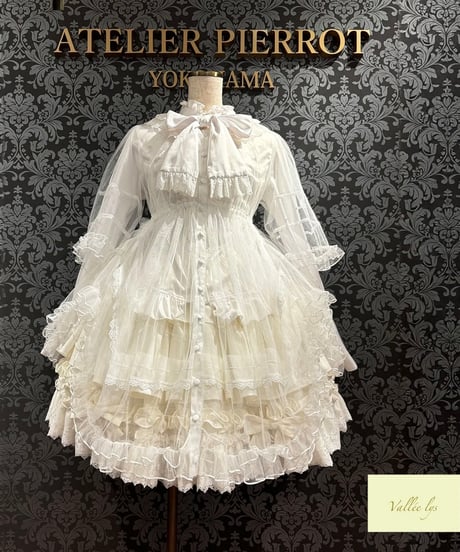 Vallée lys／Nocturne Sheer Tulle Dress（ホワイト）