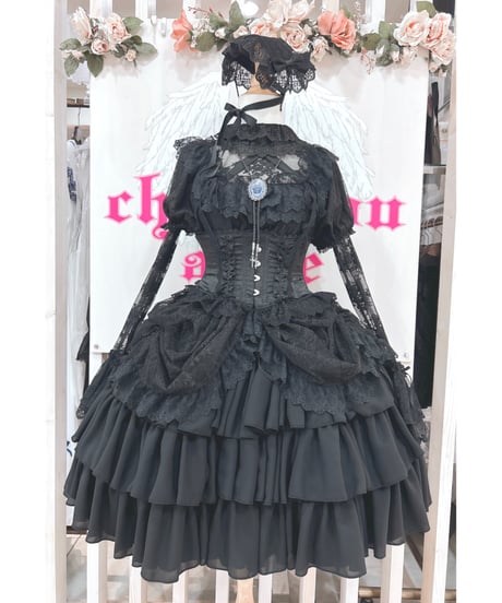 Vallée lys／Mellow Melody Dress（BLACK×BLACK）