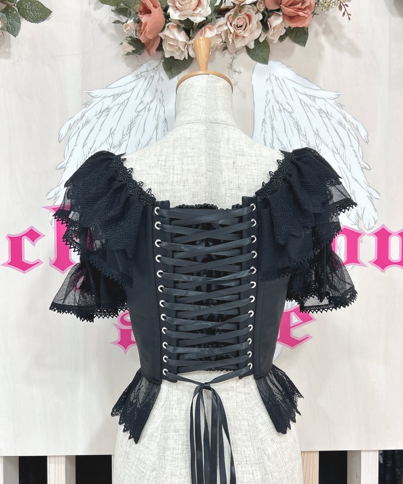 Triple* fortune /コルセットブラウス(黒) | chou chou ange Triple* fortune /コルセットブラウス(黒) | chou chou ange