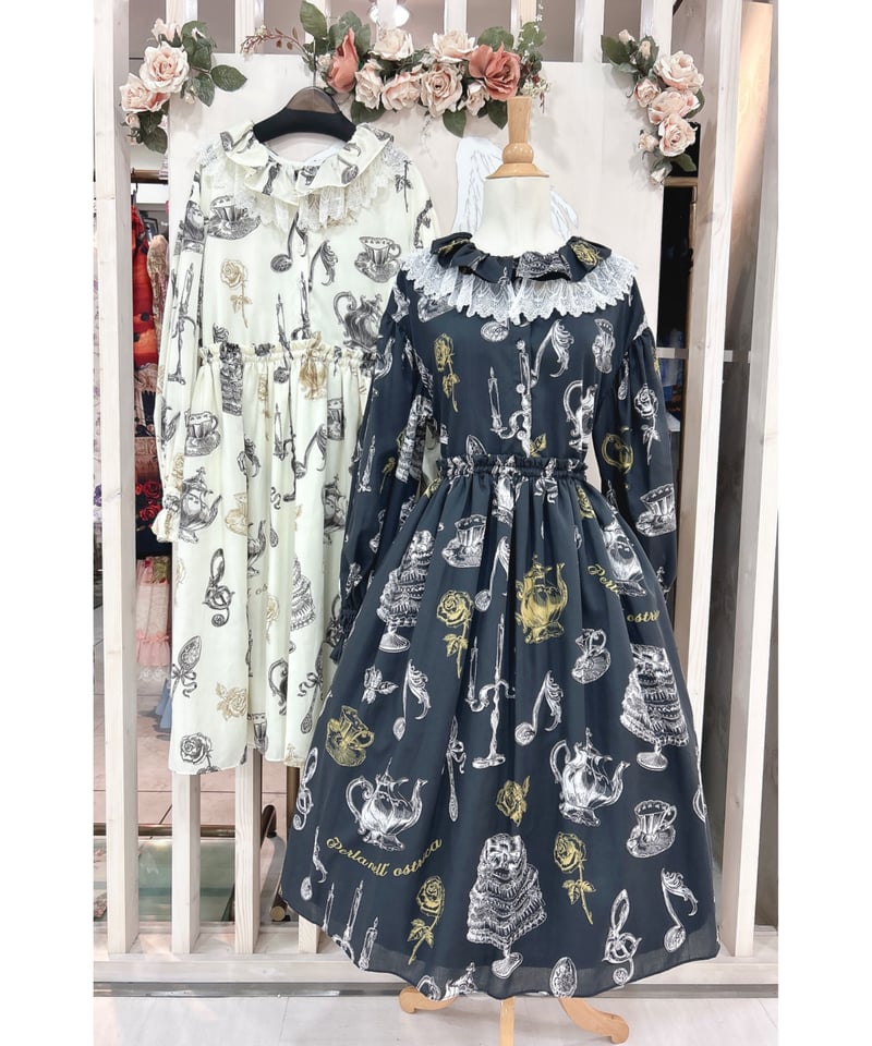 Perla nell' ostrica ワンピース Perla nell' ostrica／Little banquet one-piece（Bl