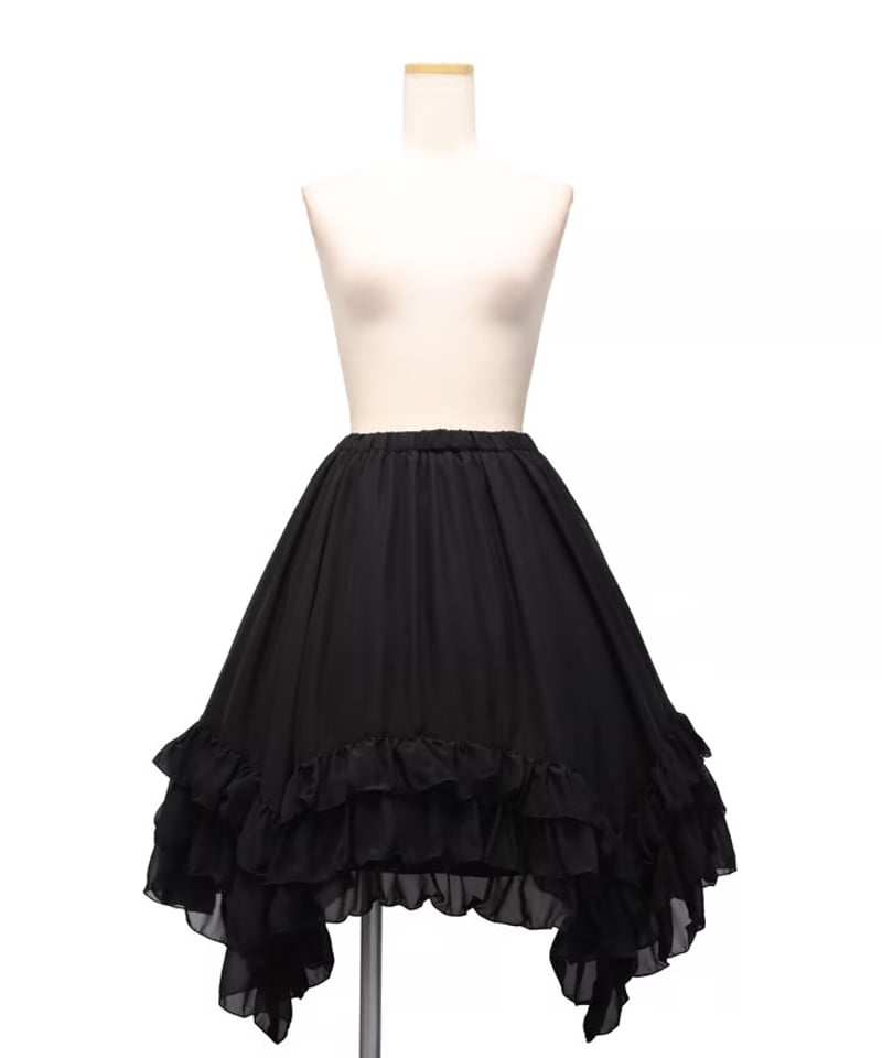 新しく着き アシメフリルスカート(ブラック) | STORE ONLINE 新しく着き アシメフリルスカート(ブラック) | STORE ONLINE