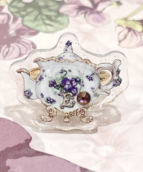 ｱﾝｼｬﾝﾃﾘｯｸ ｱﾝｼｬﾝﾃﾘｰ／Dolled up Ring〜すみれポット〜