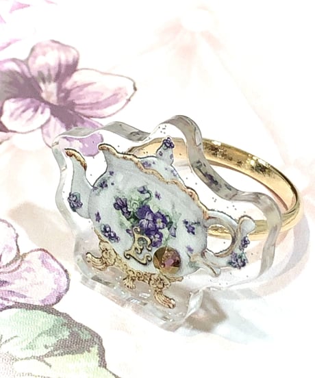 ｱﾝｼｬﾝﾃﾘｯｸ ｱﾝｼｬﾝﾃﾘｰ／Dolled up Ring〜すみれポット〜