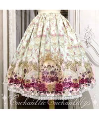【Vallée lys】Pivoine Frill Skirt ブラック Vallée lys／“Pivoine”Frill Skirt（Wine） | chou ch