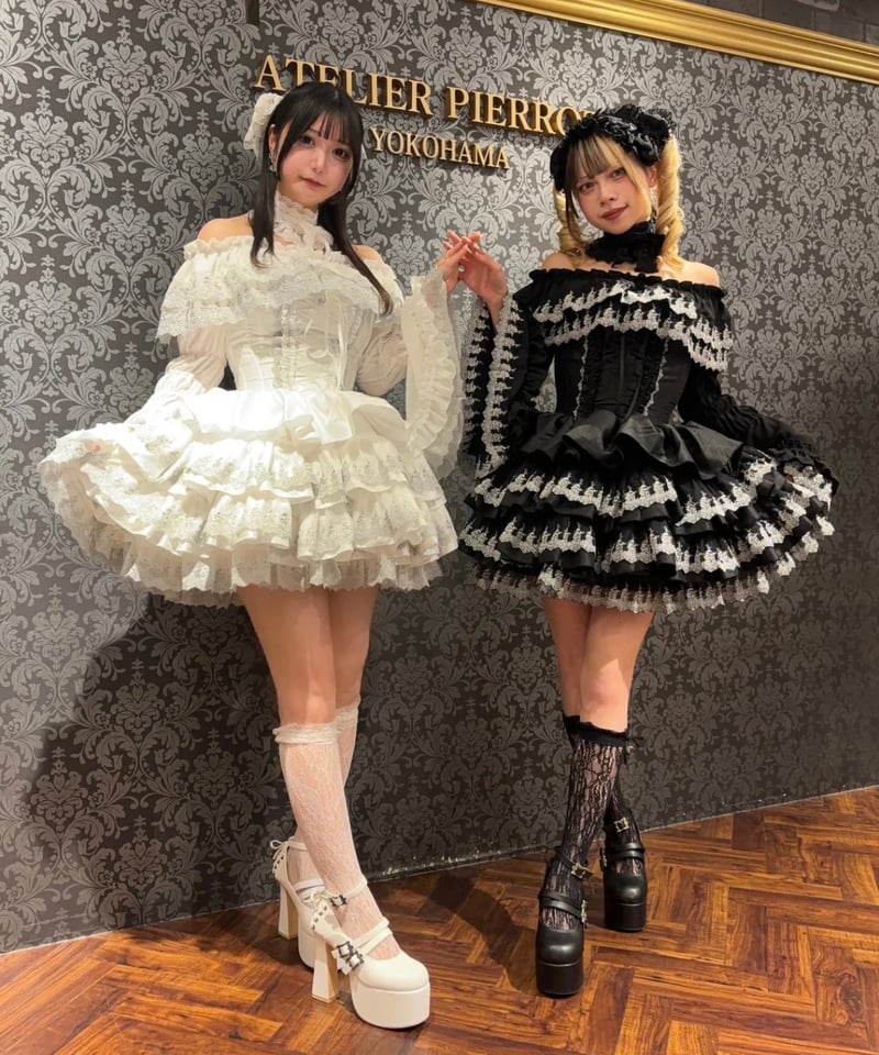 ATELIER-PIERROT／Mini Corset Dress (シルバーレースver)ホ